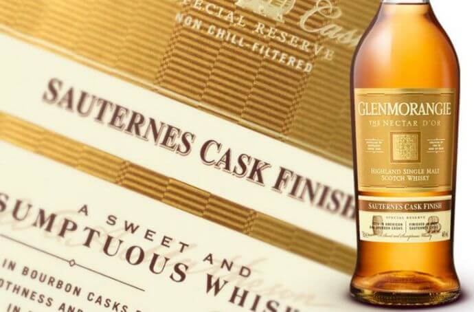 GLENMORANGIE NECTAR D'OR WHISKY SINGLE MALT zblizenie na butelke